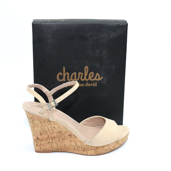 NWT Charles Davis Lambert Nude Sandal 11 - Picture 1 of 3